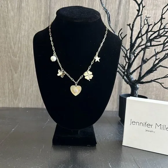 Jennifer Miller Heart Charm Necklace - Picture 3 of 7